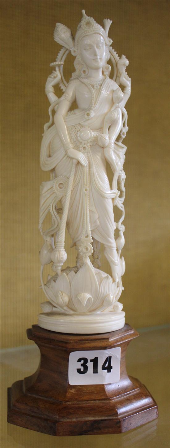 Thai ivory figure of an immortal, early 20th century